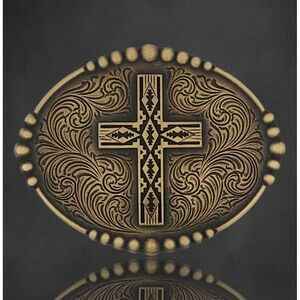Montana Silversmiths Faith of the Southwest Cross Buckle - Retail $50 ~ New